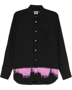 COMME DES GARÇON BLACK Spray-Paint Effect Shirt - Black