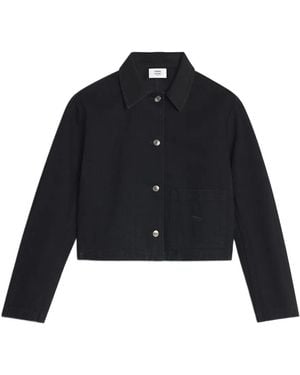 Maison Kitsuné Pocket Button Cotton Denim Jacket - Blue