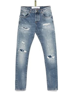 John Richmond Distressed Jeans - Blue