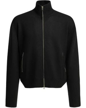 Tom Ford Cardigan Mit Leder-Patch - Schwarz