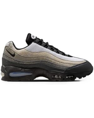 Nike Air Max 95 Big Bubble Leather Trainers - Black