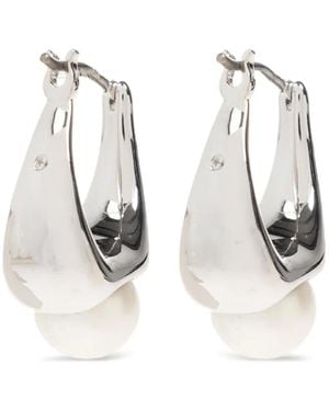 Kate Spade Pendientes con colgante de perla artificial - Metálico