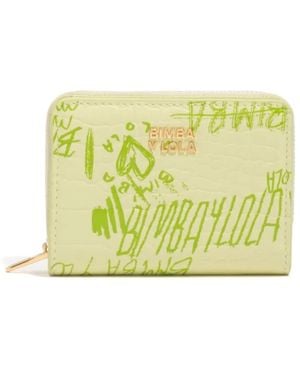 Bimba Y Lola Logo Zip Wallet - Green