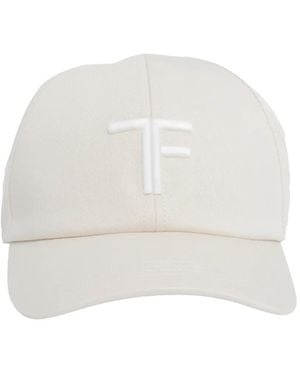 Tom Ford Logo-Patch Hat - White