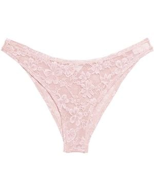 Fleur du Mal Le Stretch Slip Mit Spitze - Pink