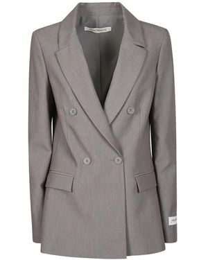 hinnominate Double-Breasted Blazer - Gray