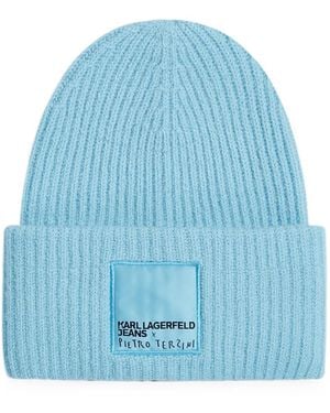 KARL LAGERFELD X Pietro Terzini Beanie - Blue