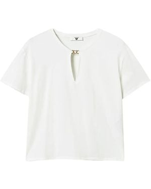 Twinset カットアウト Tシャツ - ホワイト