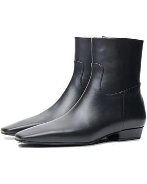 Poche Paris Stiefel mit eckiger Kappe - Schwarz