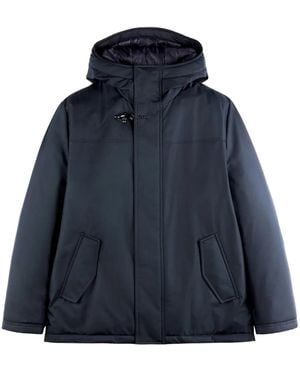 Fay Double-Front Caban Jacket - Blue