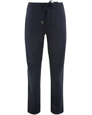Canali ドローストリング パンツ - ブルー