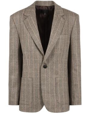 Nili Lotan Checked Lapel Blazer - Brown