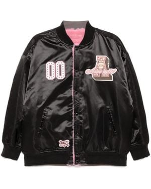 Aape By A Bathing Ape Logo Bomber Jacket - Black
