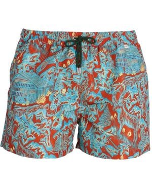 Paul Smith Chalet Printed Drawstring Shorts - Blue