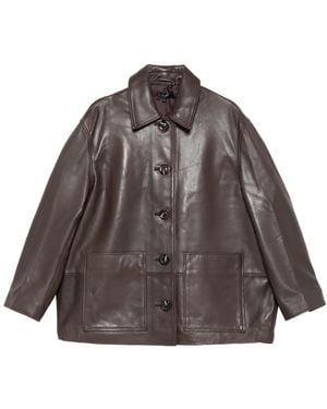 Soeur Vincenzo Button-Fastening Patch-Pocket Jacket - Brown