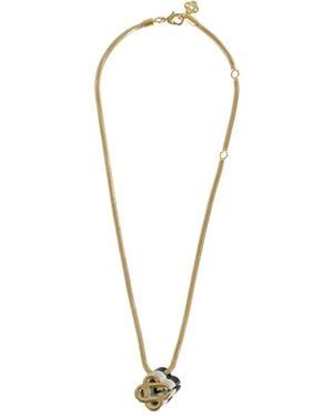 CASABLANCA Logo-Pendant Necklace - Metallic