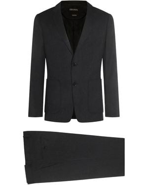 ZEGNA Patch-pocket suit - Schwarz