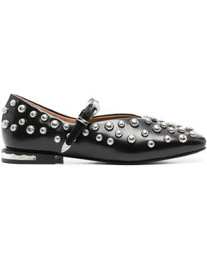 Toga Ballerine Con Borchie - Nero