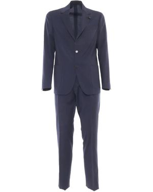 Lardini Single-Breasted Suit - Blue