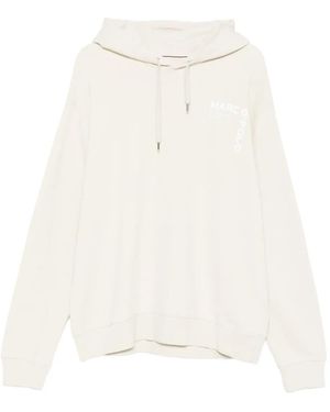 Marc O' Polo Logo-embroidered hoodie - Blanco