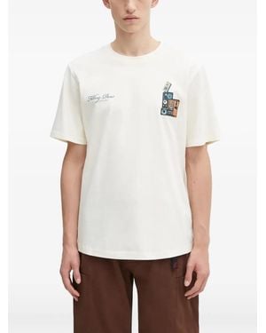 Filling Pieces Graphic-Print T-Shirt - White