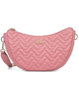 Guess Gesteppte Melisandra Schultertasche - Pink