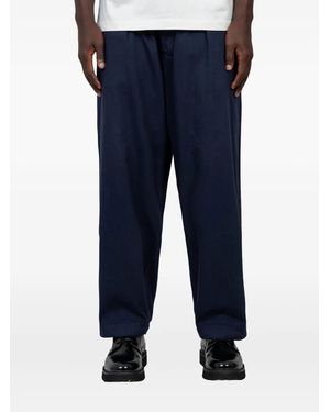 Universal Works Pantalon À Plis - Bleu