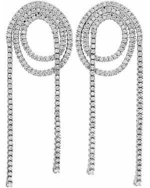 Delfina Delettrez Unchain My Art ダイヤモンド ピアス 18kホワイトゴールド - メタリック