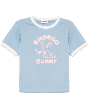 Chocoolate Graphic-Print T-Shirt - Blue
