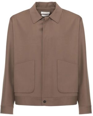 Devore Jacke Mit Aufgesetzten Taschen - Braun