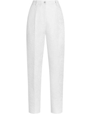 Dolce & Gabbana Brocade Pants - White