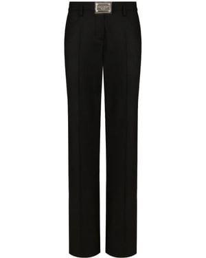 Dolce & Gabbana Straight Pantalon - Zwart
