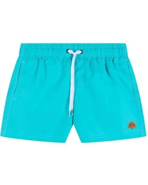 Sundek X Pelo Foundation Gestreifte Badeshorts - Blau