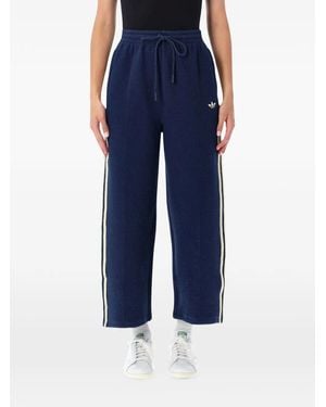 adidas Firebird Cropped Track Trousers - Blue