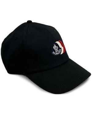 Moncler Cappello Da Baseball Con Applicazione Logo - Nero
