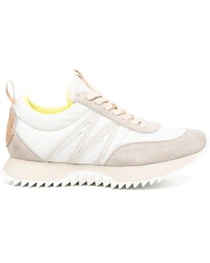 Moncler Quilted Nylon Suede Lace-up Trainers - Multicolour