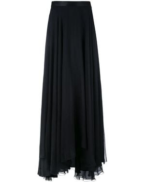 Lanvin Pleated Draped Skirt - Black