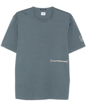 C.P. Company Graphic-Print Cotton T-Shirt - Blue