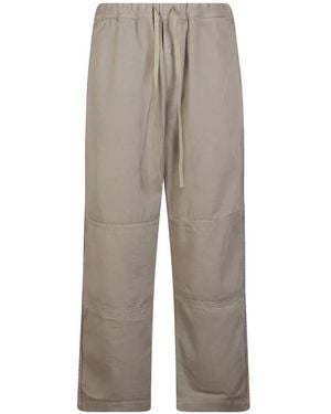 Haikure Panelled Drawstring Trousers - Grey