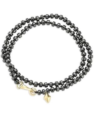 WALTERS FAITH 18K Hemaite Beaded Bracelet - Metallic