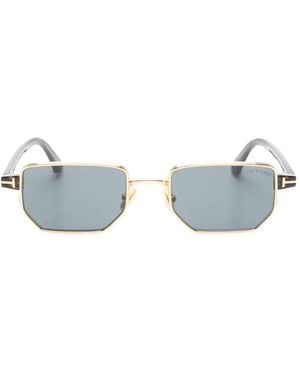 Tom Ford Liam Geometric-Frame Sunglasses - White