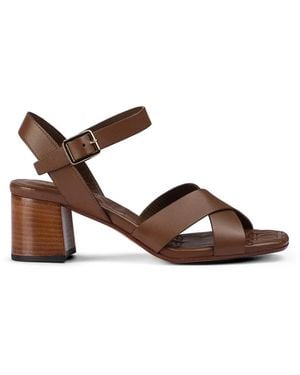 Doucal's Leather Sandals - Brown