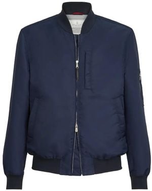Brunello Cucinelli Veste À Ourlet Côtelé - Blue