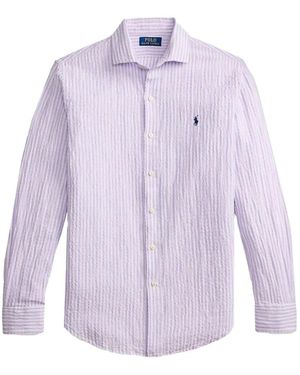 Polo Ralph Lauren Striped Seersucker Shirt - Purple