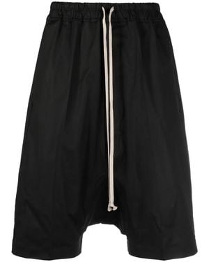 Rick Owens ドローストリング サルエルショーツ - ブラック