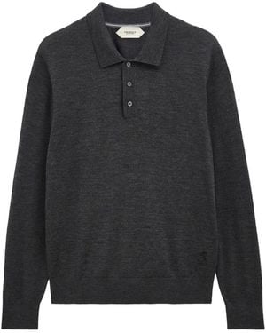 Pringle of Scotland Polo-Collar Merino Wool Jumper - Black