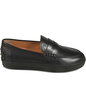 Tod's Leren Loafers - Zwart