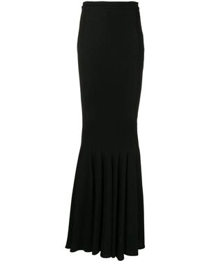 Zuhair Murad Stretch-Jersey Long Mermaid Skirt - Black