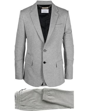 Philipp Plein Cuffed Single-Breasted Suit - Gray