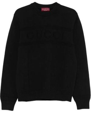 Gucci Klassischer Intarsien-Pullover - Schwarz